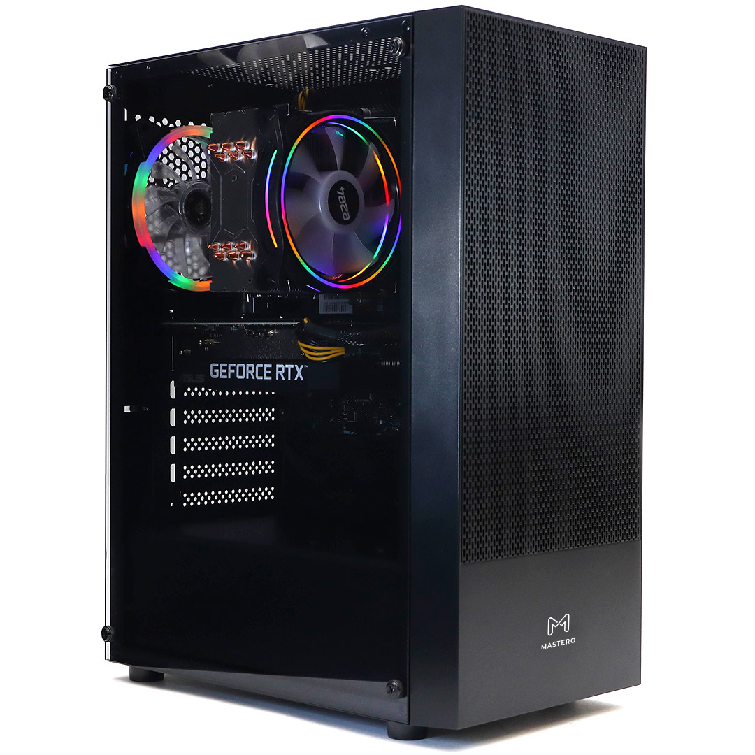 Корпус Mastero GA-01, Midi-Tower, без БП, черный