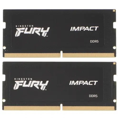 

Комплект памяти DDR5 SODIMM 32Gb (2x16Gb), 6000MHz, CL38, 1.35V, Kingston, FURY Impact Black (KF560S38IBK2-32) Retail, KF560S38IBK2-32