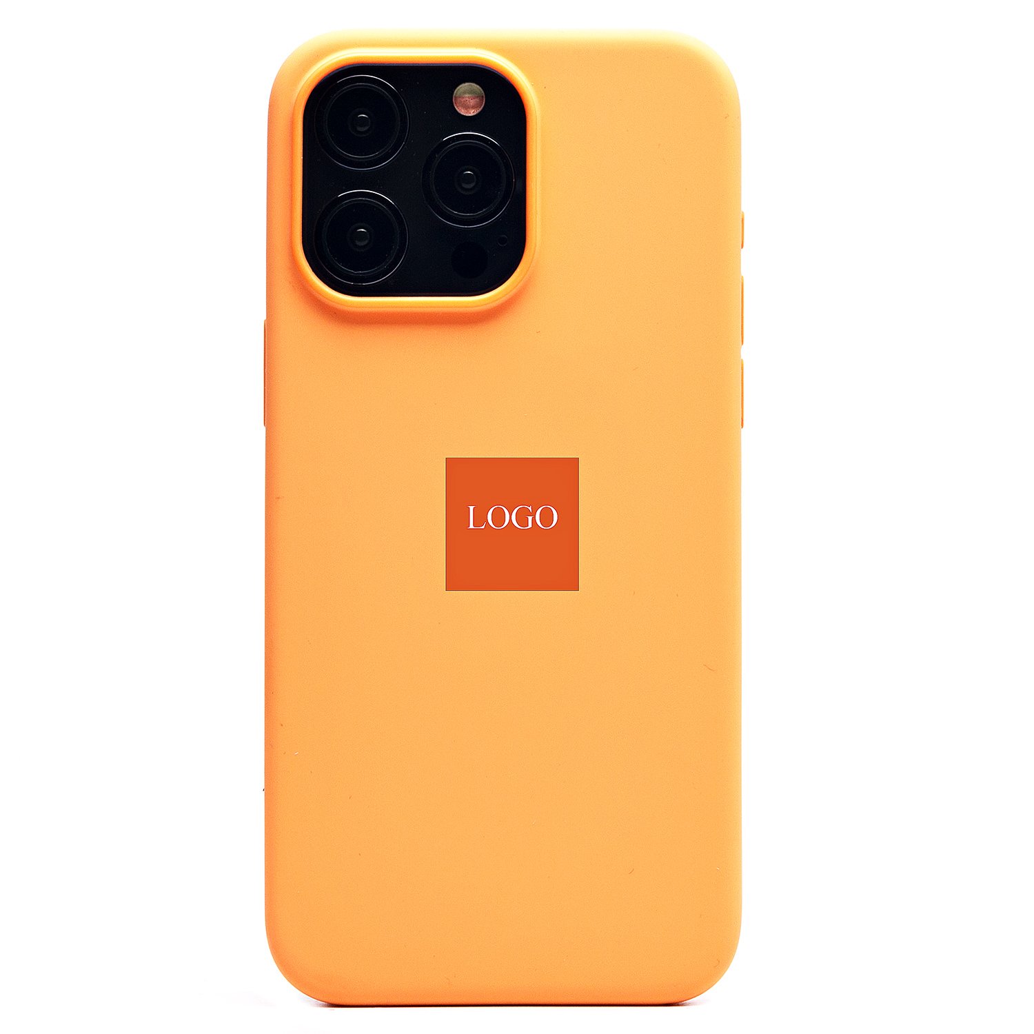 Чехол-накладка Silicone Case with MagSafe для смартфона Apple iPhone 15 Pro Max, оранжевый