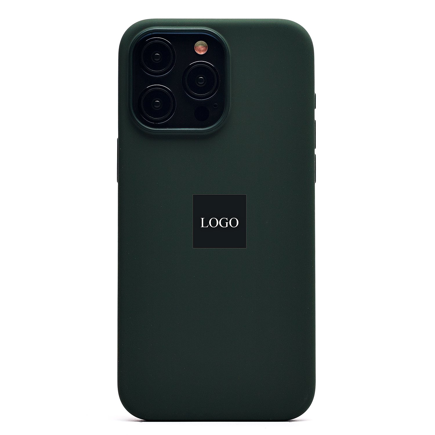 Чехол-накладка Silicone Case with MagSafe для смартфона Apple iPhone 15 Pro Max, темно-зеленый