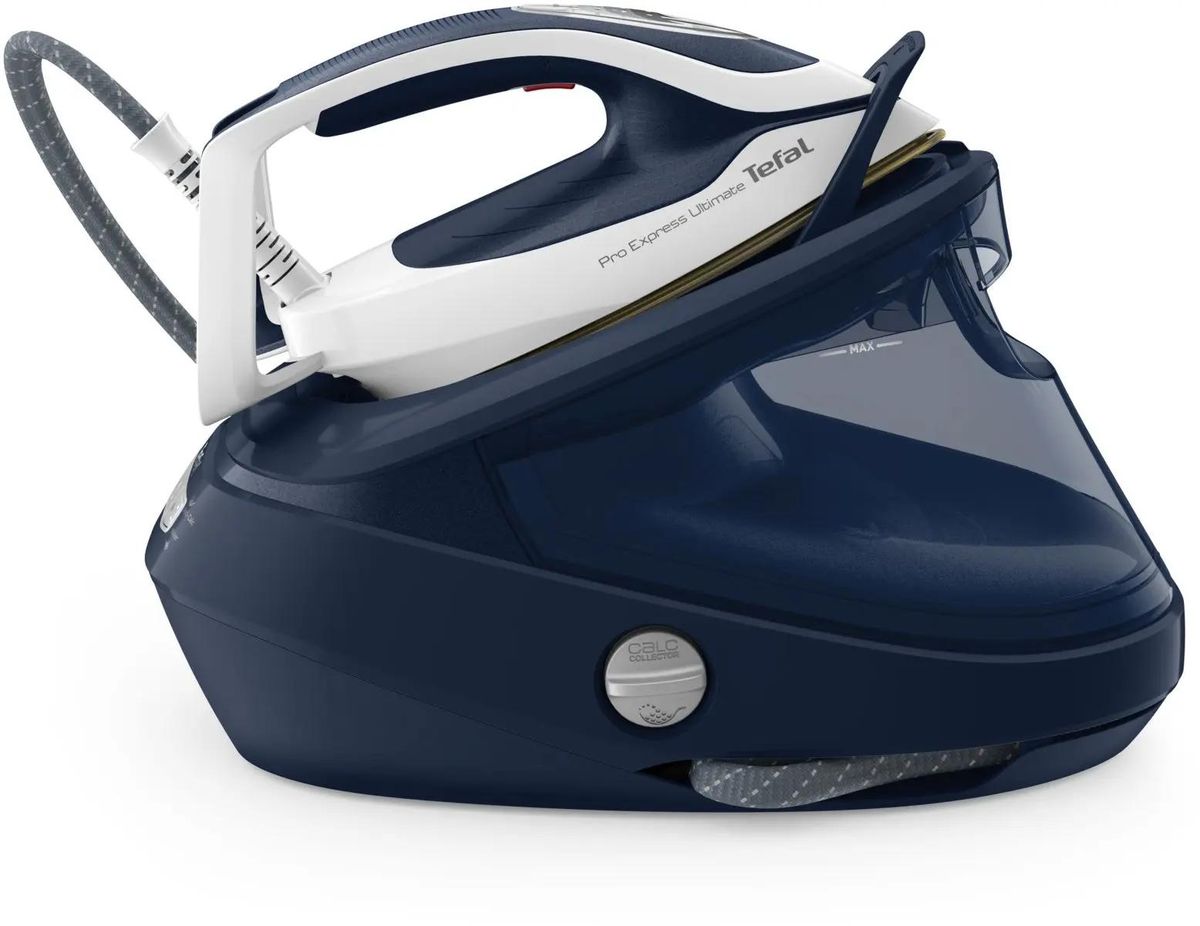 

Парогенератор Tefal Pro Express Ultimate II GV9720E0 3 кВт, белый/синий (GV9720E0), GV9720E0