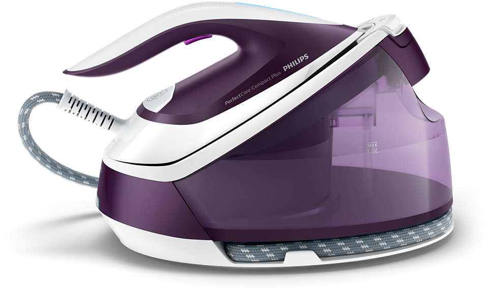 Парогенератор Philips PerfectCare Compact Plus GC7933/30 2.4 кВт, белый/фиолетовый ( GC7933/30), цвет белый/фиолетовый GC7933/30 GC7933/30 - фото 1