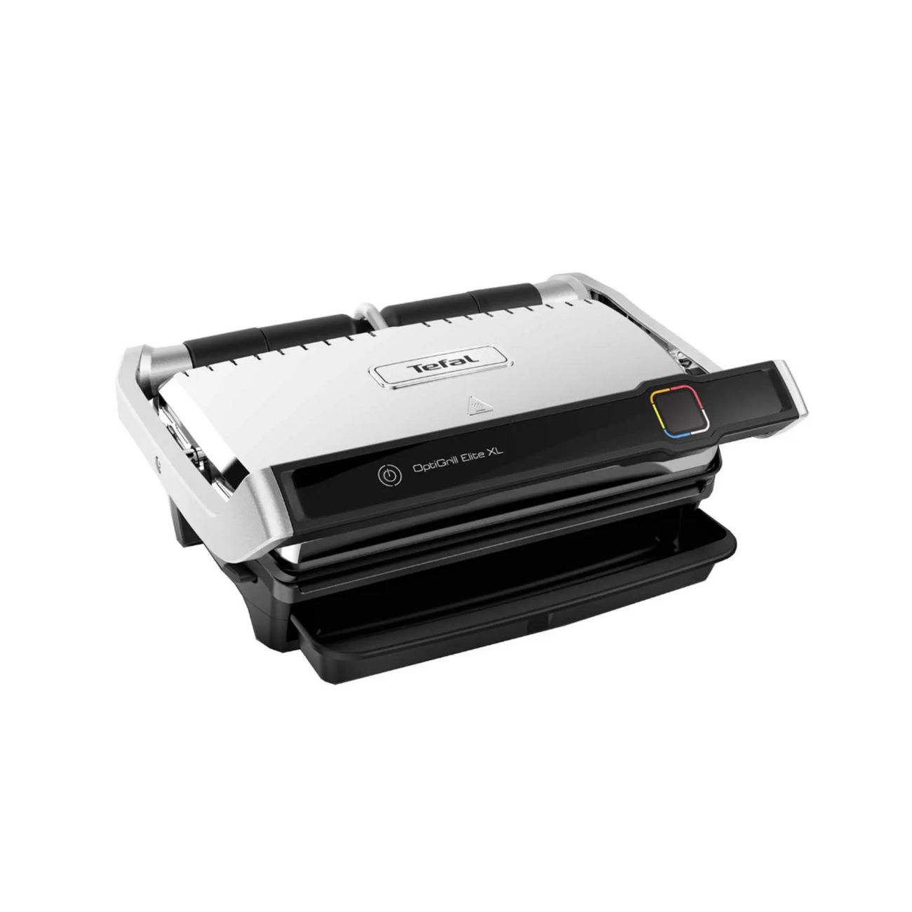 Гриль Tefal Optigrill Elite XL GC760D30 2.2 кВт, серебристый/черный (GC760D30), цвет серебристый/черный