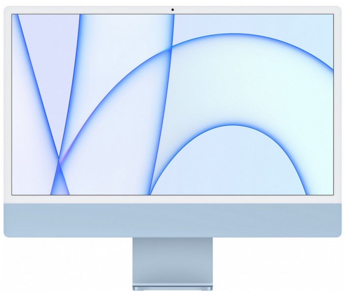 

Моноблок Apple iMac 24" 4480х2520, Apple M1, 16Gb RAM, 256Gb SSD, WiFi, BT, Cam, MacOS, синий (Z14M00436), iMac