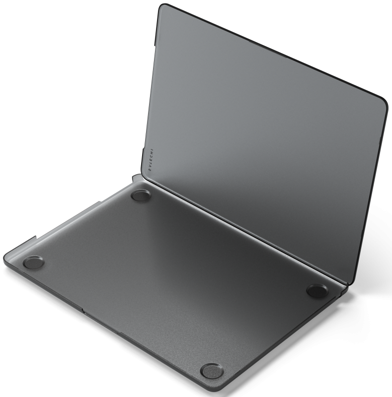 

Чехол-накладка 13.6" Satechi Eco-Hardshell Case For Macbook Air M2, пластик, полупрозрачный черный (ST-MBAM2DR), Eco-Hardshell Case For Macbook Air M2