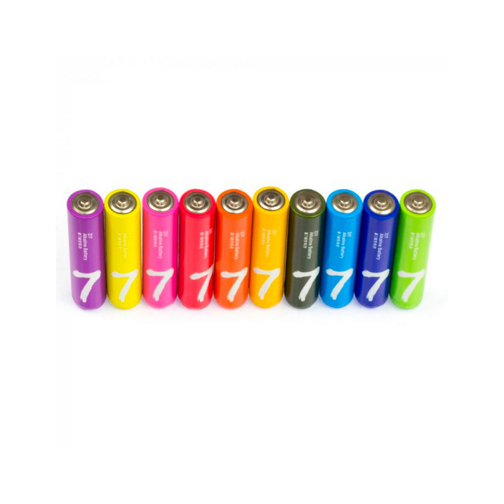 

Батарейка ZMI Alkaline Rainbow Zi7, AAA (LR03), 1.5V, 10 шт. (ZMKAA701CNMX)