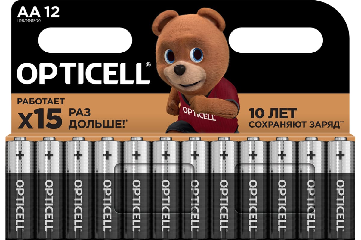 Батарейка OPTICELL Basic, AA (LR6), 1.5V, 12 шт