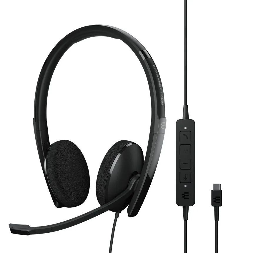 

Проводная гарнитура EPOS/Sennheiser ADAPT 160 USB-C, USB Type-C, черный (1000919), ADAPT 160 USB-C