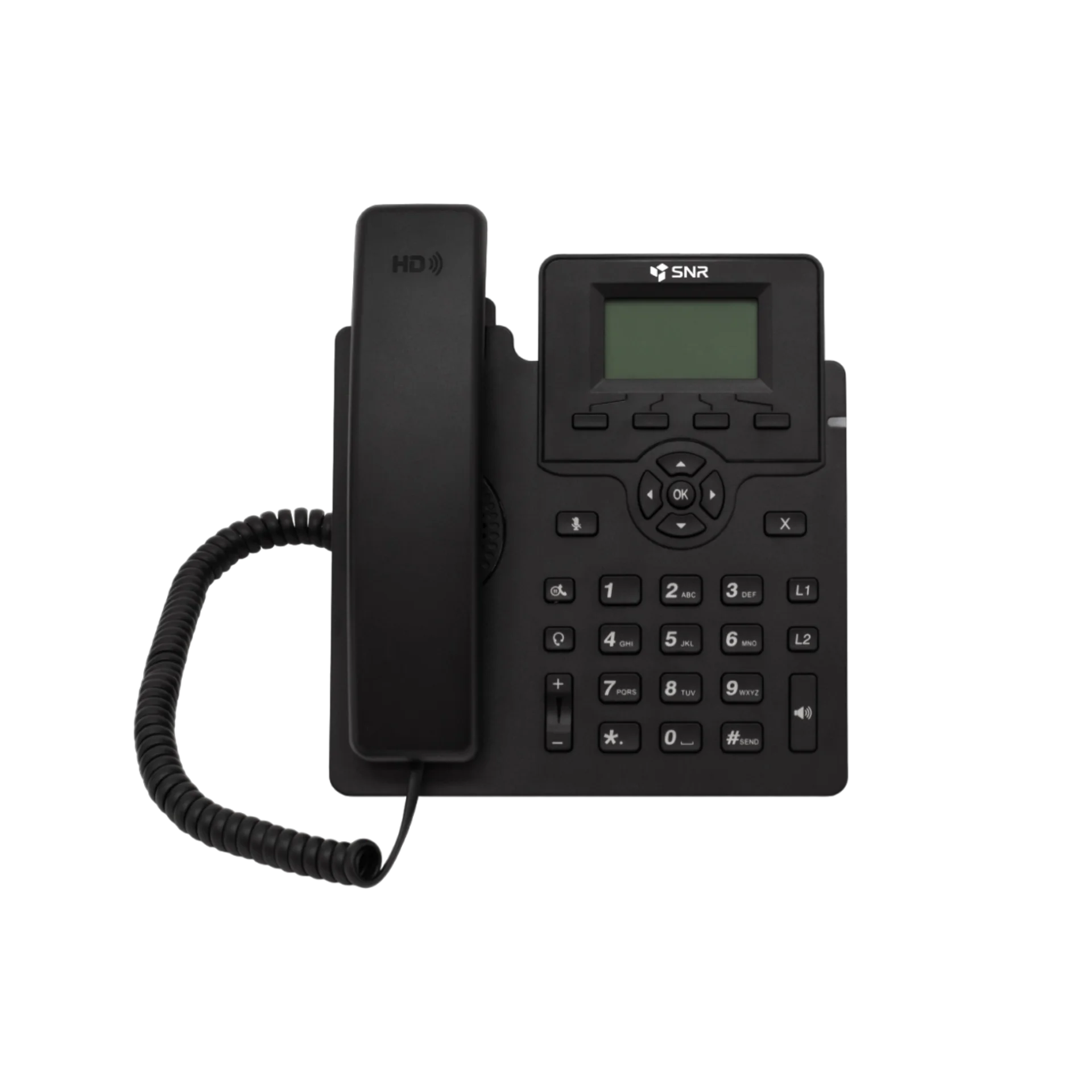 

VoIP-телефон SNR SNR-VP-72-P, 2 линии, 2 SIP-аккаунта, монохромный дисплей, черный (SNR-VP-72-P), SNR-VP-72-P