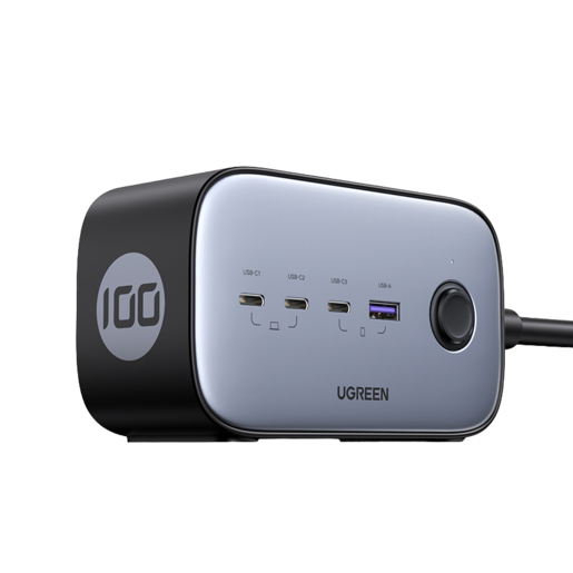 

Сетевое зарядное устройство UGREEN CD270 100 Вт, USB, EU, 3xUSB type-C, Quick Charge, PD, серый (60167_), сетевой кабель, CD270