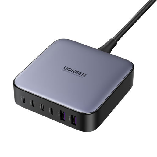 

Сетевое зарядное устройство UGREEN CD271 200 Вт, 2xUSB, EU, 4xUSB type-C, Quick Charge, черный (40914_), сетевой кабель, CD271