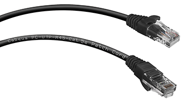 

Патч-корд UTP кат.5e, 3 м, RJ45-RJ45, черный, CU, Cabeus (PC-UTP-RJ45-Cat.5e-3m-BK)