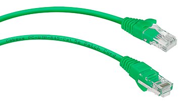 Патч-корд UTP кат.5e, 0.3 м, RJ45-RJ45, зеленый, CU, Cabeus (PC-UTP-RJ45-Cat.5e-0.3m-GN)