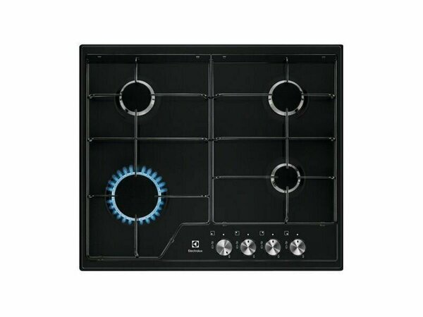 

Газовая варочная панель ELECTROLUX EGS6424K, 4 конфорки, черный (EGS6424K), Черная, EGS6424K