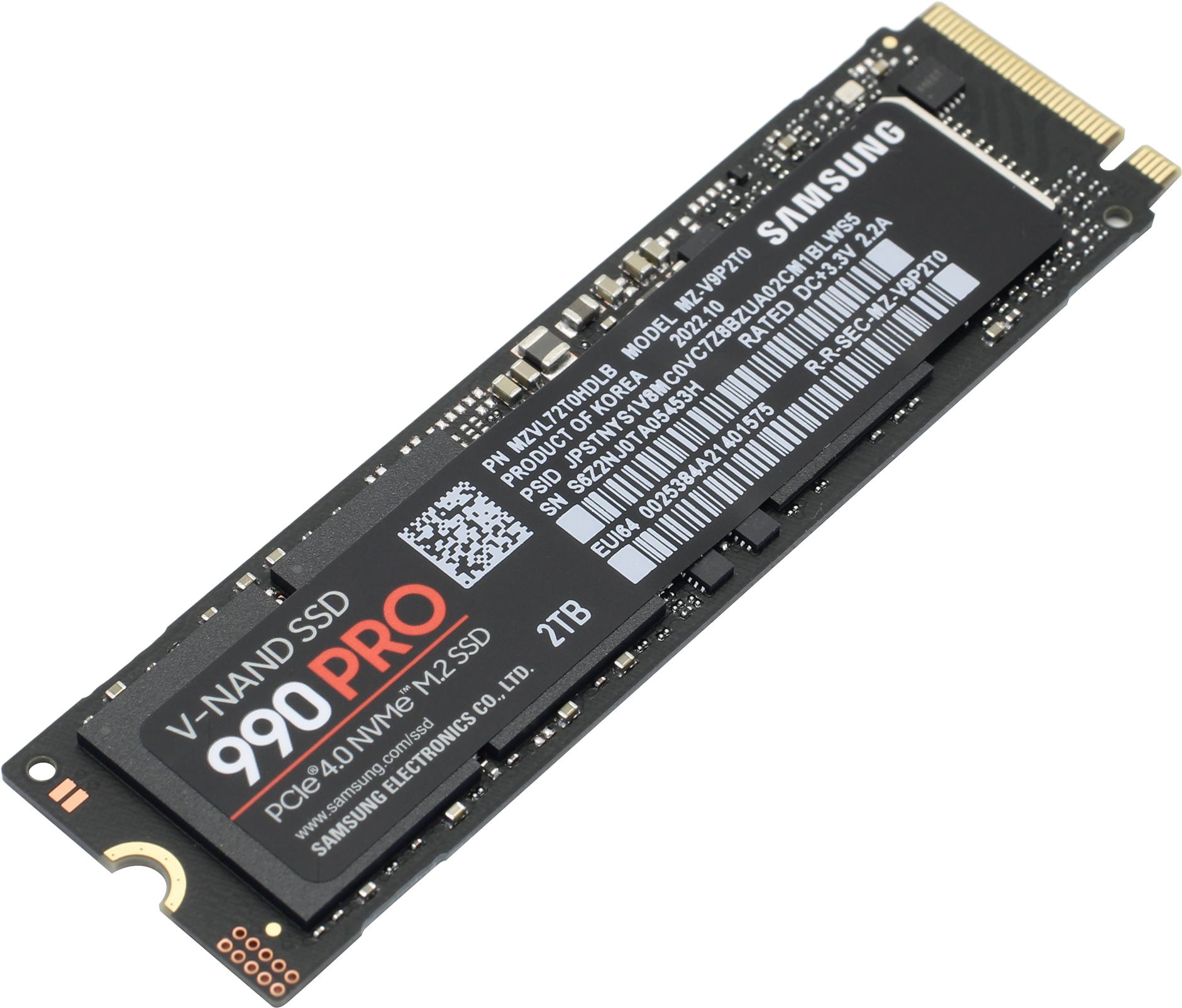 SSD Samsung 990 Pro 2Tb M.2 2280 PCIe 4.0 x4 (MZ-V9P2T0BW