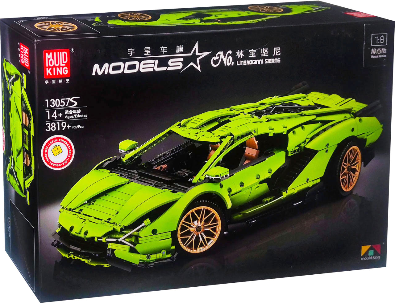 Конструктор MOULD KING спортивная машина Lamborghini Sian, деталей: 3819 (13057S)