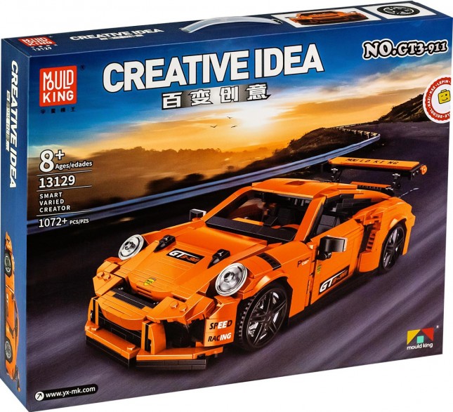 

Конструктор MOULD KING Porsche GT3 RS, деталей: 1072 (13129), Porsche GT3 RS