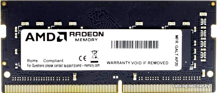 

Память DDR4 SODIMM 32Gb, 3200MHz, CL22, 1.2V, AMD (R9432G3206S2S-UO) Bulk (OEM), R9432G3206S2S-UO