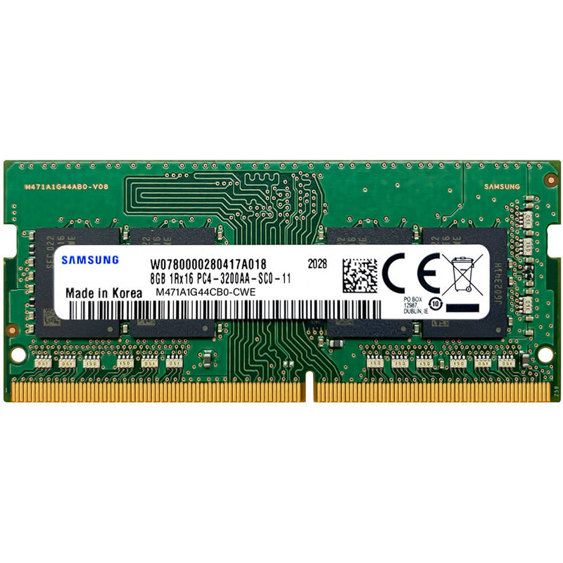 

Память DDR4 SODIMM 8Gb, 3200MHz, 1.2V, Samsung (M471A1G44CB0-CWE) Bulk (OEM), M471A1G44CB0-CWE