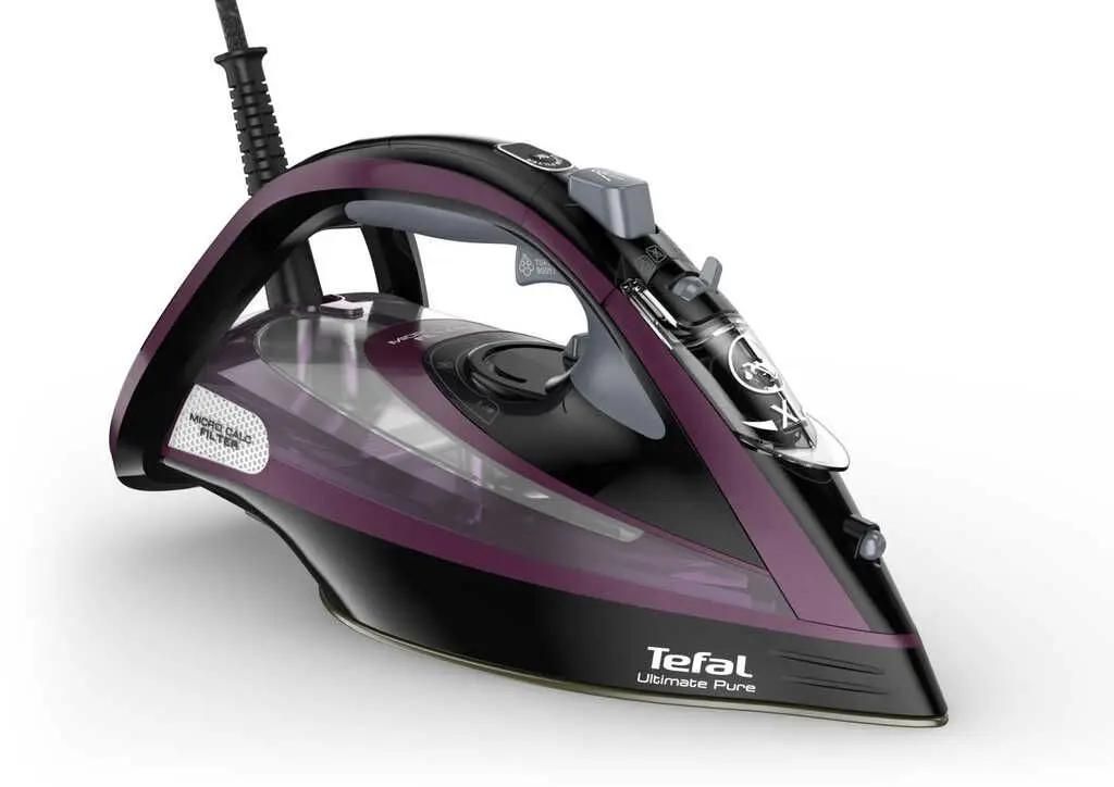 

Утюг Tefal Ultimate Pure FV9835E0 3 кВт, длина шнура 2.5 м, черный/фиолетовый (FV9835E0), FV9835E0