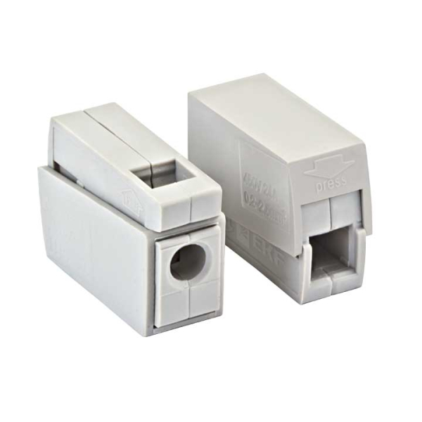 

Клемма монтажная EKF PROxima СМК 224-111 2x0.5-2.5 мм2, 100 шт., серый, проходная (plc-smk-111), СМК 224-111