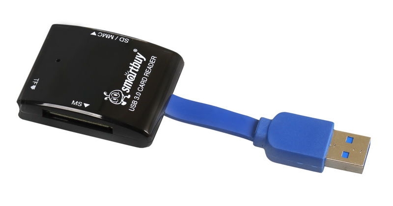 

Картридер Smartbuy внешний, мультиформатный, USB 3.0, черный (SBR-700-K), SBR-700-K