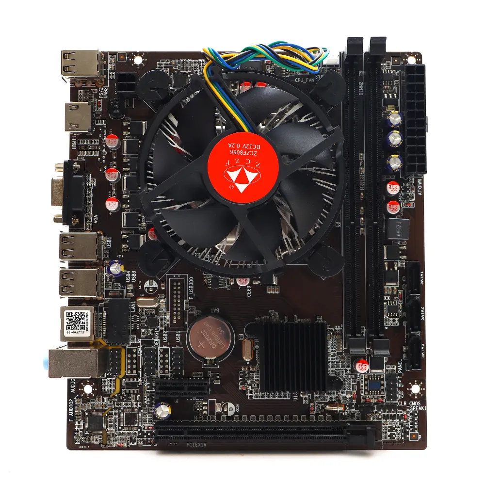 

Материнская плата с процессором и кулером ZCZF H61B, Socket1155, Intel Core i5-3470, Intel H61, 2xDDR3, PCI-Ex16, 3SATA3, 5.1-ch, VGA, HDMI, mATX, Retail, H61B
