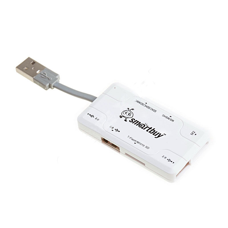 

Концентратор Smartbuy SBRH-750-W, 3xUSB 2.0, белый, SBRH-750-W