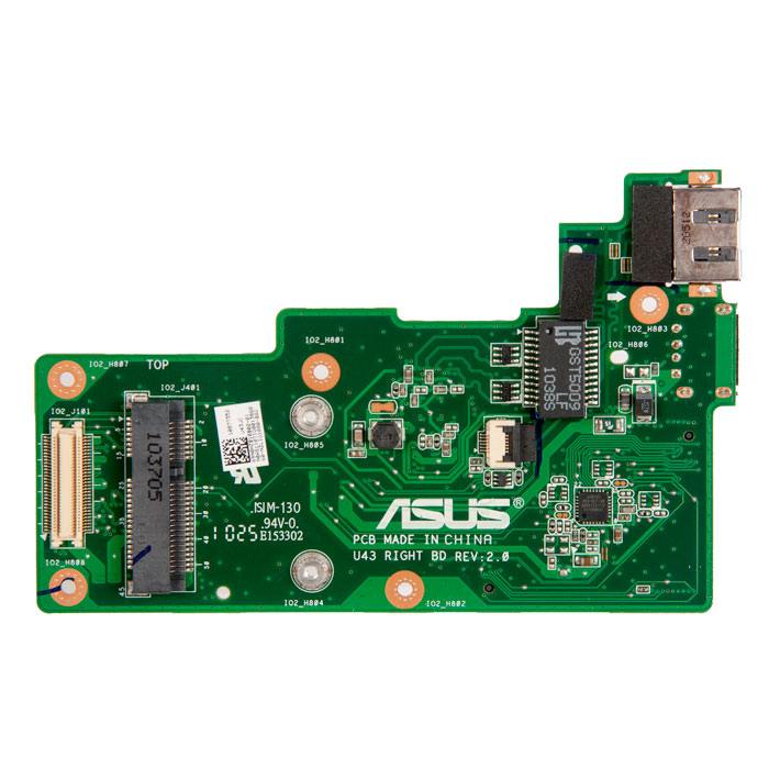 

Плата портов и контроллера LAN Asus 69N0HZB10B02-01 для Asus U43JC, U43SD, U43SW, U43F (775750), 69N0HZB10B02-01