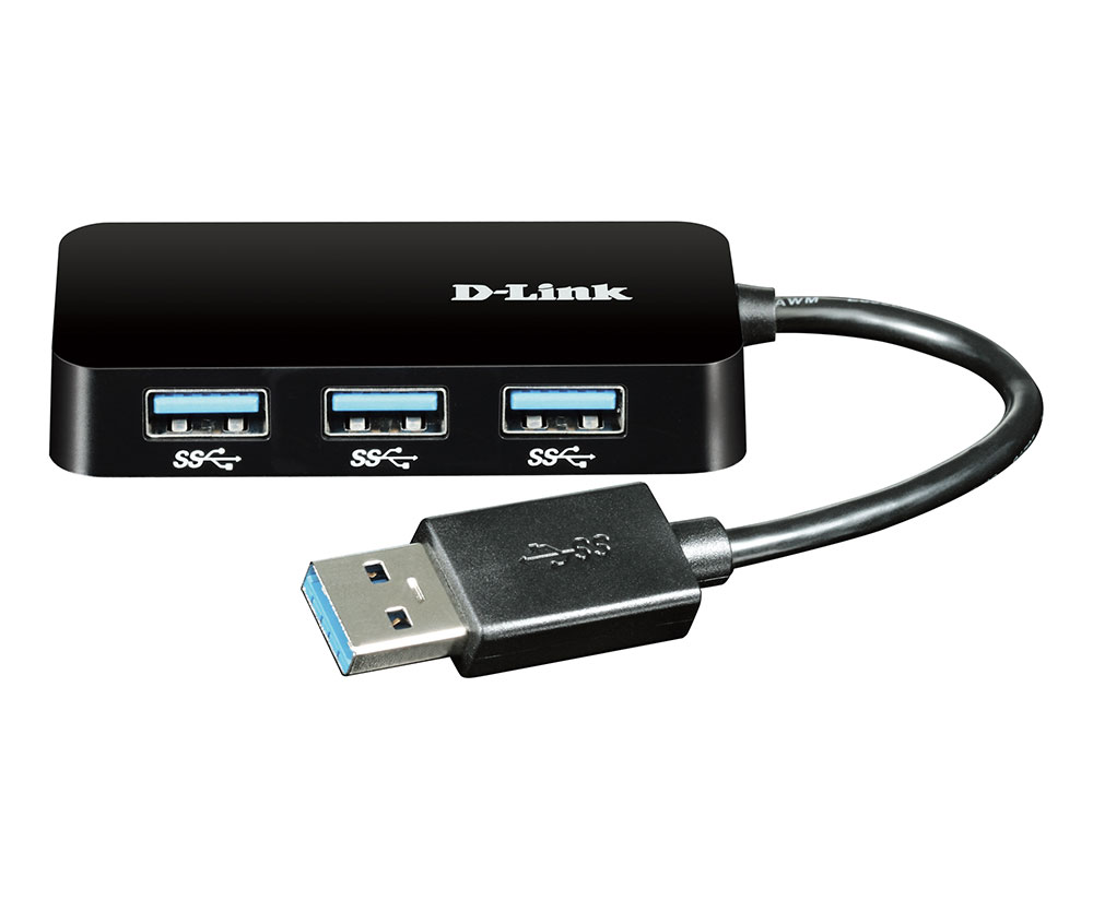 

Концентратор D-Link DUB-1341, 4xUSB 3.0, черный, DUB-1341