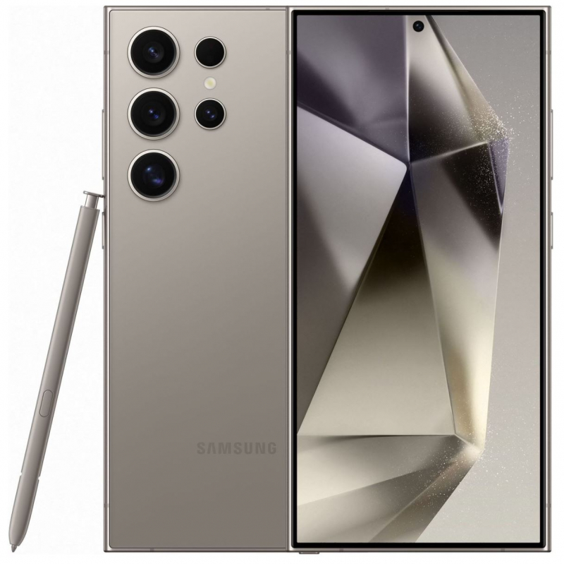 

Смартфон Samsung Galaxy S24 Ultra, 6.8" 3120x1440 Dynamic AMOLED 2X, Qualcomm Snapdragon 8 Gen 3, 12Gb RAM, 512Gb, 3G/4G/5G, NFC, Wi-Fi, BT, 4xCam, 2-Sim, 5000 мА⋅ч, USB Type-C, Android 14, серый (SM-S928BZTHCAU), Galaxy S24 Ultra
