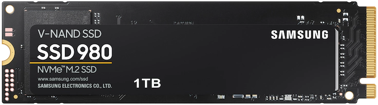 Твердотельный накопитель (SSD) Samsung 1Tb 980, 2280, PCI-E 3.0 x4, NVMe (MZ-V8V1T0B/AM) Retail MZ-V8V1T0B/AM - фото 1