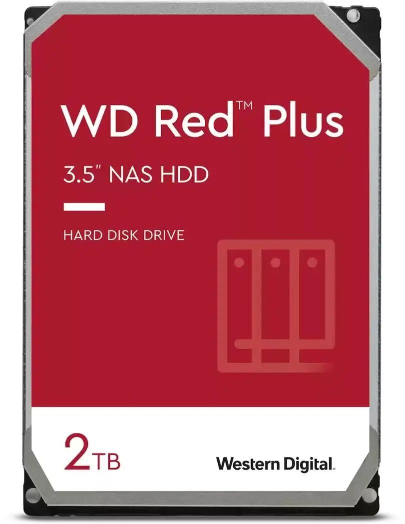 Жесткий диск (HDD) Western Digital 2Tb Red Plus, 3.5", 5400rpm