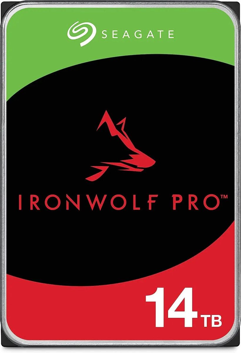 

Жесткий диск (HDD) Seagate 14Tb Ironwolf Pro, 3.5", 7200rpm, 256Mb, SATA3 (ST14000NT001)