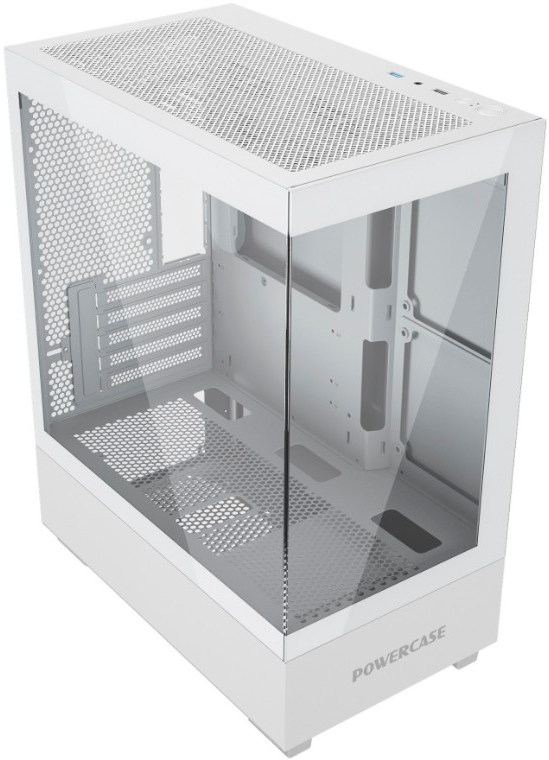 

Корпус PowerCase Vision Micro M, mATX, Mini-Tower, USB 3.0, белый, без БП (CVMMW-L0), Vision Micro M