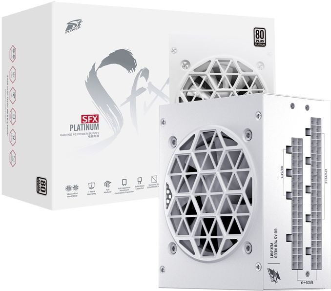 Блок питания 750 Вт, 1STPLAYER SFX, 80 мм 80 Plus Platinum
