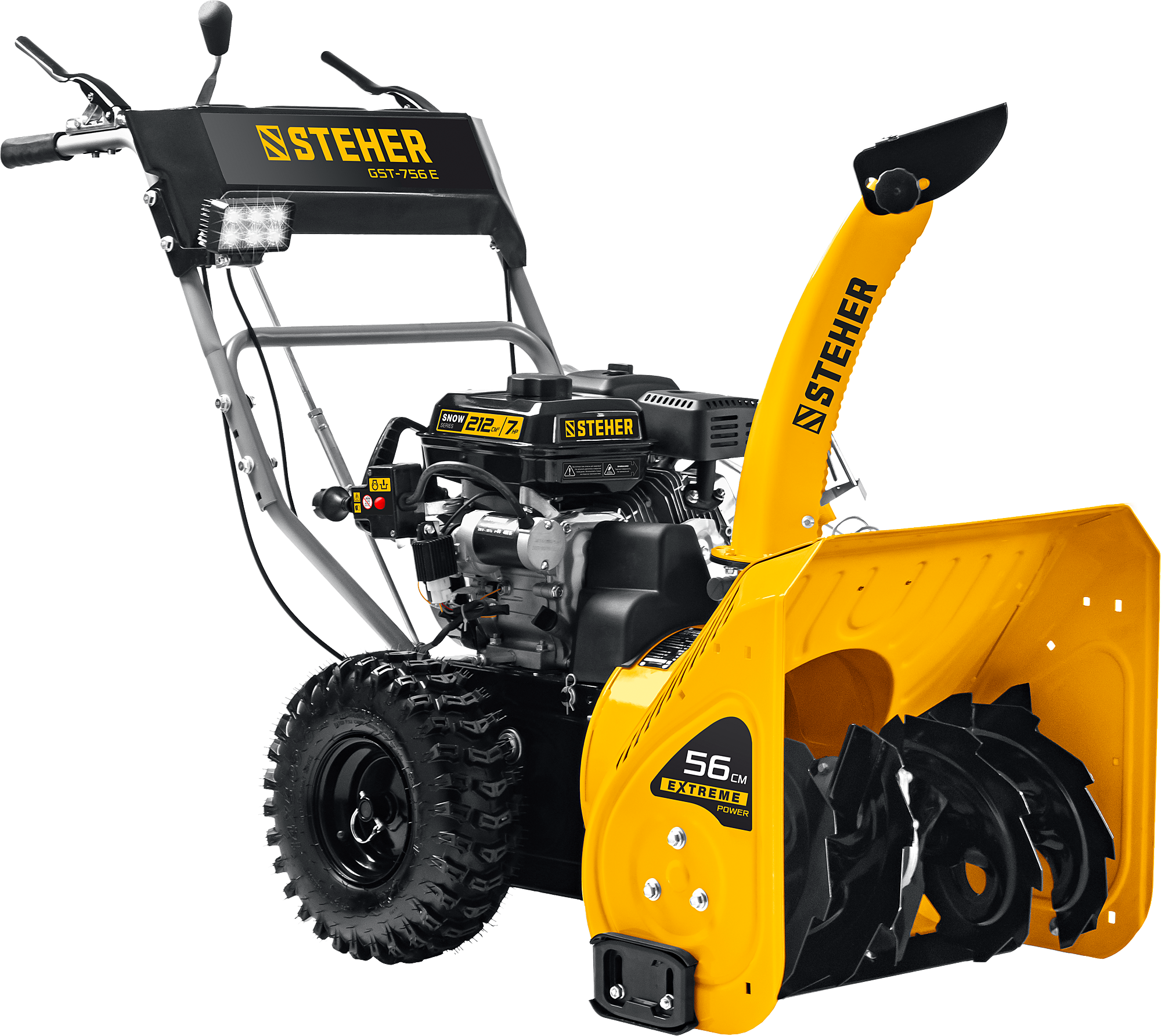 Снегоуборщик STEHER GST-756E, бензиновый