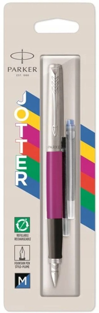 

Ручка перьевая Parker Jotter Originals F60 Magenta M, пластик, колпачок, блистер (2096860), F60 Magenta M