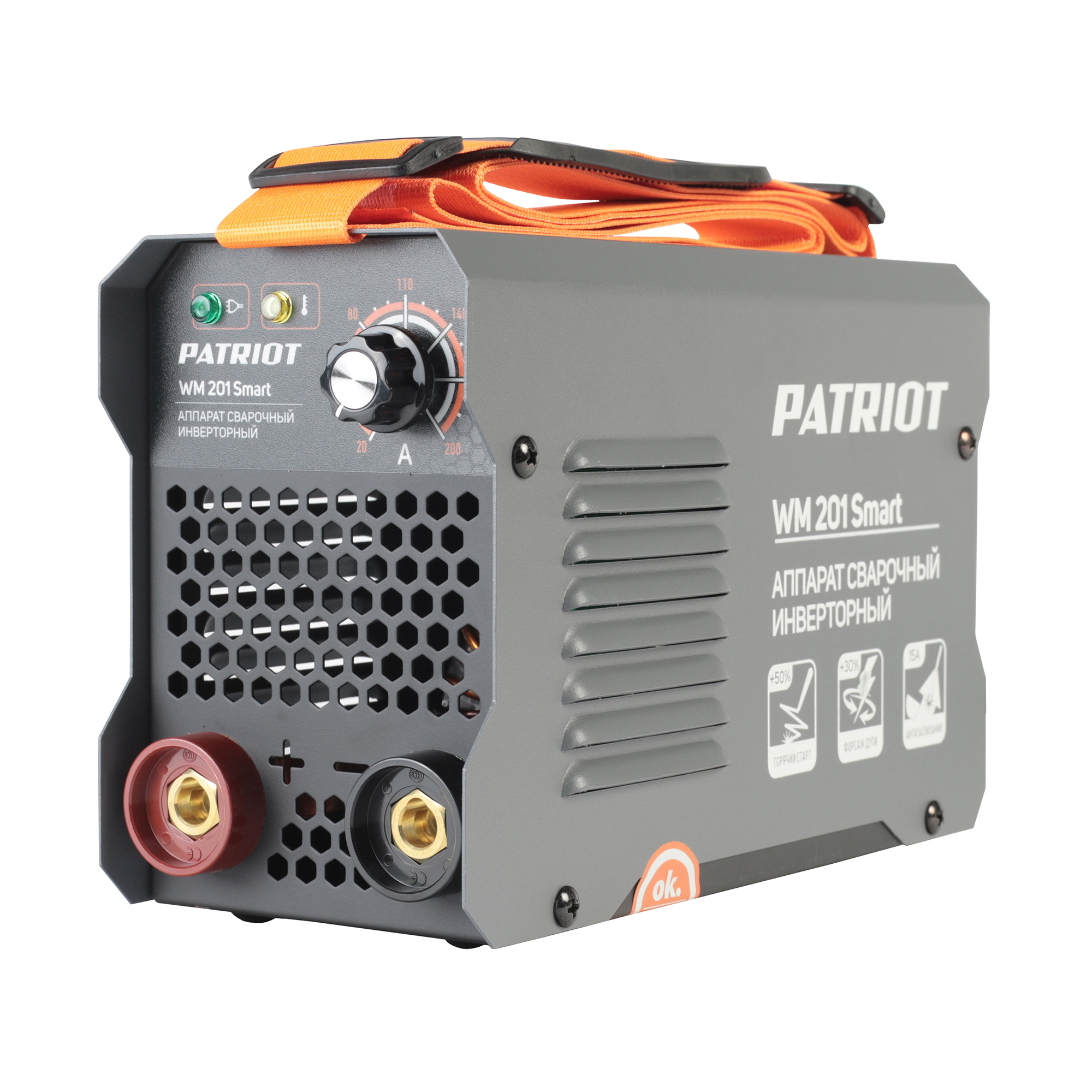 

Сварочный аппарат Patriot WM 201 Smart, MMA, инверторный, MMA (20А-200А) (605302137), WM 201 Smart