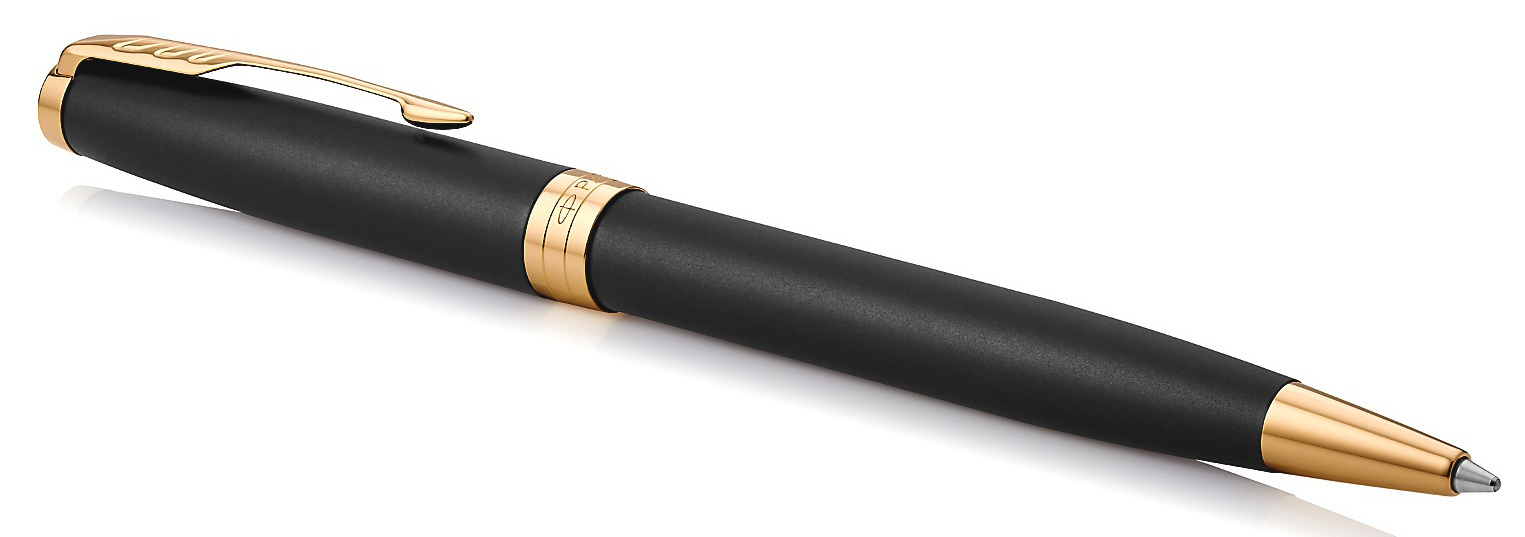 

Ручка шариковая автомат Parker Sonnet Core K528, цвет чернил: черный, лак, латунь, подарочная упаковка (CW1931519), K528