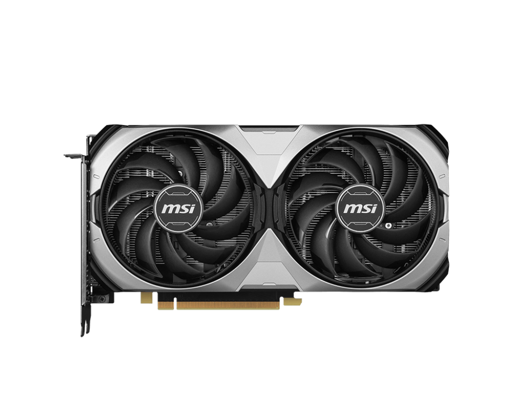 

Видеокарта MSI NVIDIA GeForce RTX 4070 Super VENTUS 2X , 12Gb DDR6X, 192 бит, PCI-E, HDMI, 3DP, Retail (602-V513-169S), VENTUS 2X