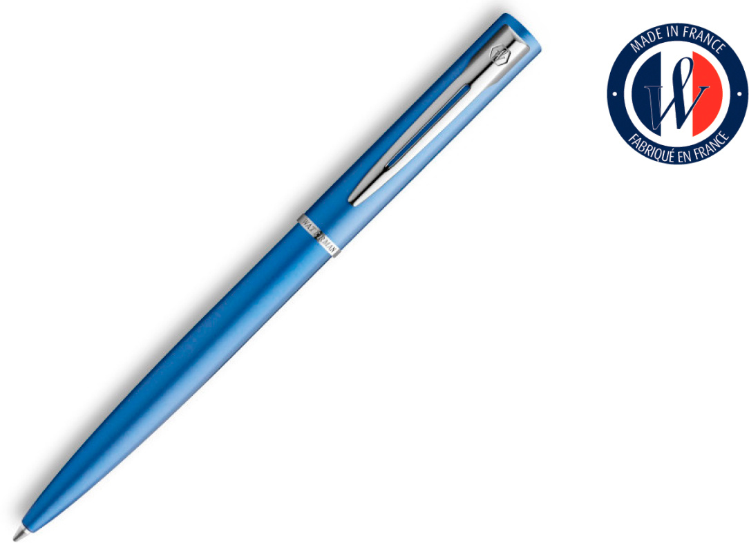 Ручка шариковая автомат Waterman Graduate Allure, цвет чернил: синий, латунь лакированная, подарочная упаковка (CW2068191)
