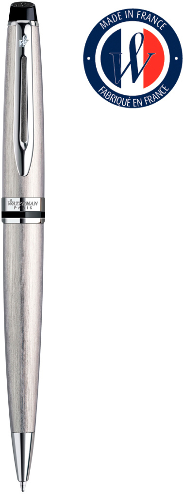 

Ручка шариковая автомат Waterman Expert 3, цвет чернил: синий, нержавеющая сталь, подарочная упаковка (CWS0952100)