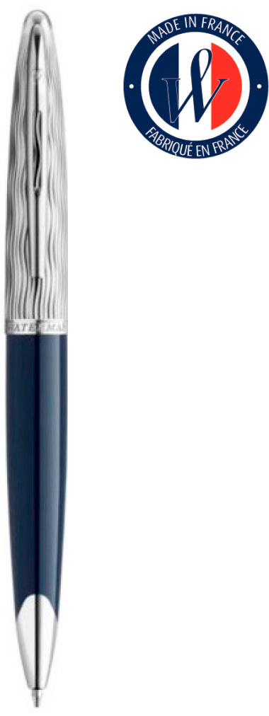 

Ручка шариковая автомат Waterman Carene L`Essence du Bleu, цвет чернил: синий, Латунь, подарочная упаковка (CW2166425), L`Essence du Bleu