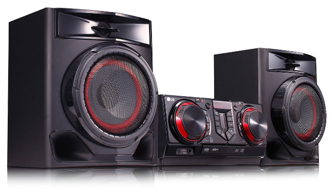

Аудиосистема 2.0 LG CJ44, 480 Вт, FM, AUX, USB, Bluetooth, черный/красный (CJ44), CJ44
