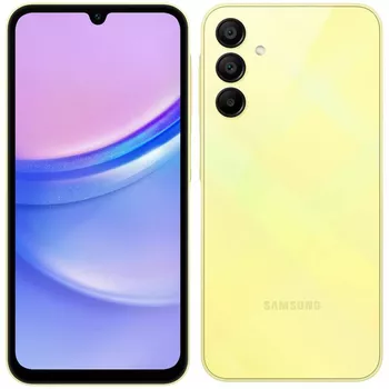 

Смартфон Samsung Galaxy A15, 6.5" 2340x1080 Super AMOLED, MediaTek Helio G99, 6Gb RAM, 128Gb, 3G/4G, NFC, Wi-Fi, BT, 3xCam, 2-Sim, 5000 мА⋅ч, USB Type-C, Android 13, желтый (SM-A155FZYGMEA), Galaxy A15