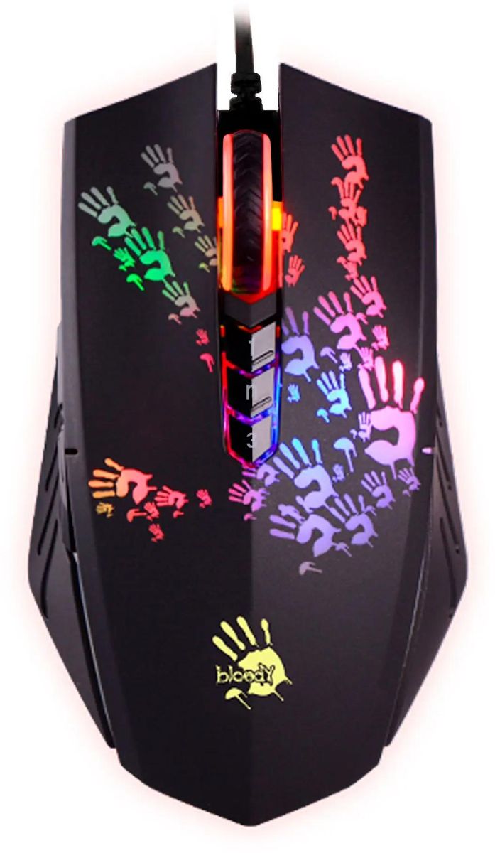 

Мышь проводная A4Tech Bloody A60A , 6200dpi, оптическая светодиодная, USB, черный (A60 ACTIVATED), Bloody A60A