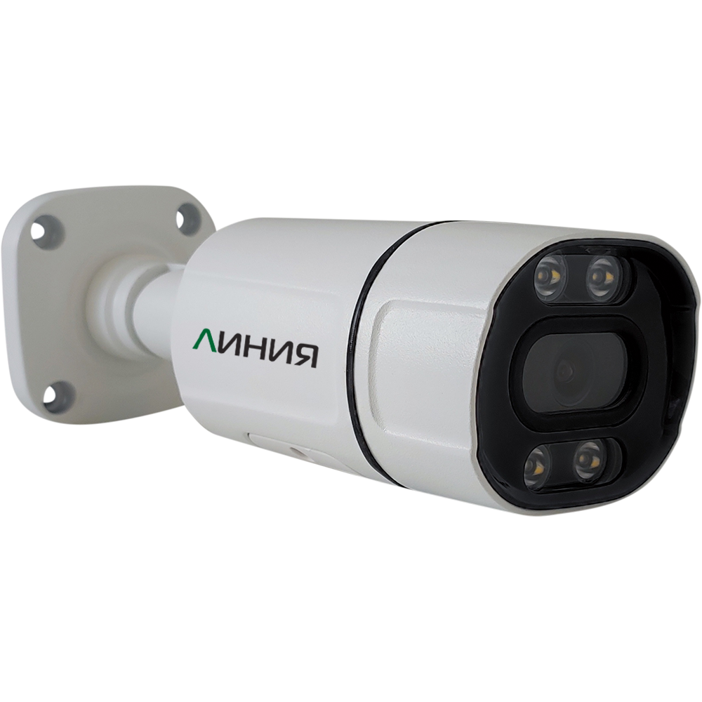 IP-камера ДевЛайн Bullet 2.8 мм, уличная, цилиндрическая, 5Мпикс, CMOS, до 2592x1944, до 30 кадров/с, ИК подсветка, POE, белый (Bullet )