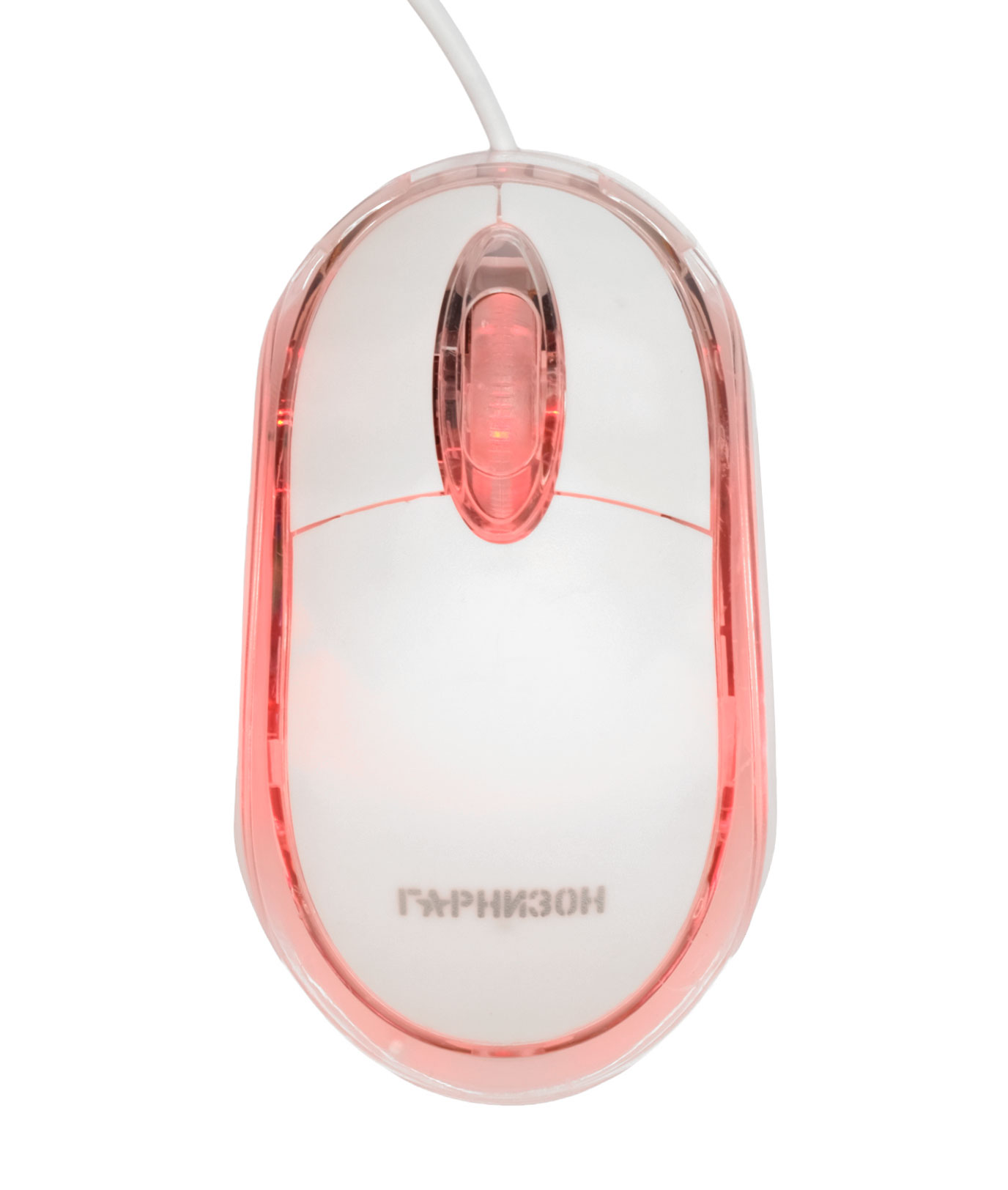 

Мышь проводная Гарнизон GM-100W, 1000dpi, оптическая светодиодная, USB, белый (GM-100W), GM-100W