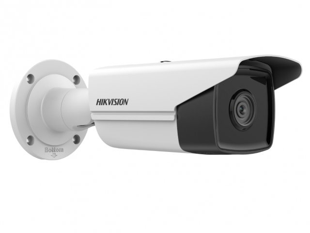 IP-камера HikVision DS-2CD2T23G2-4I 6 мм, уличная, корпусная, 2Мпикс, CMOS, до 1920x1080, до 30 кадров/с, ИК подсветка 80м, POE, -40 °C/+60 °C, белый (DS-2CD2T23G2-4I(6mm)(D))
